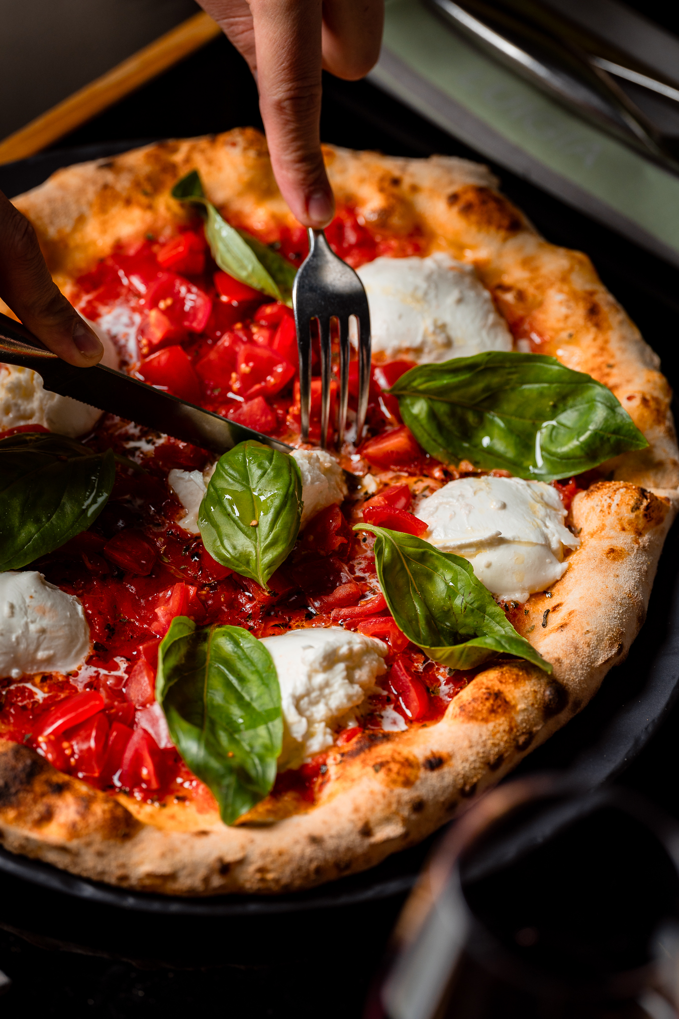 Pizza Margherita Luigia — tomates San Marzano, mozzarella fiordilatte